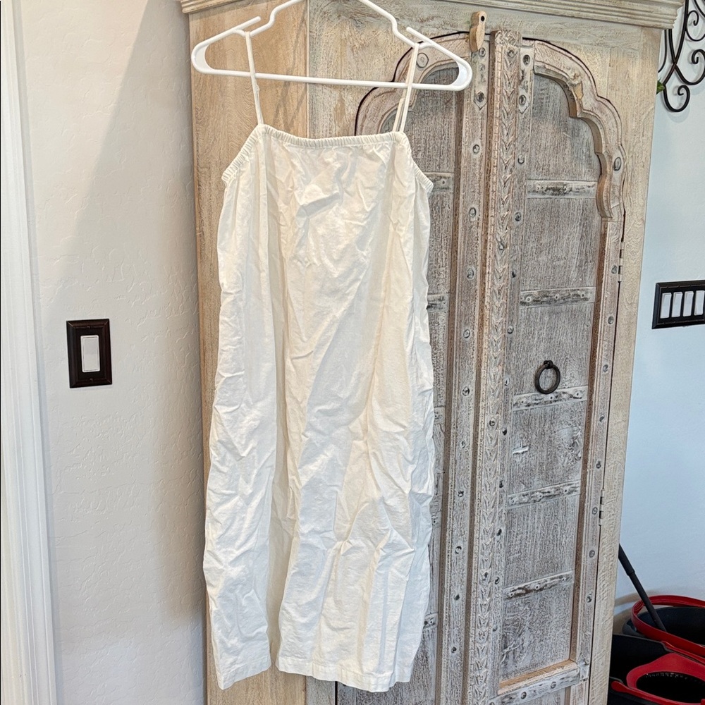 a new day White Spaghetti-Strap Maxi Slip Dress